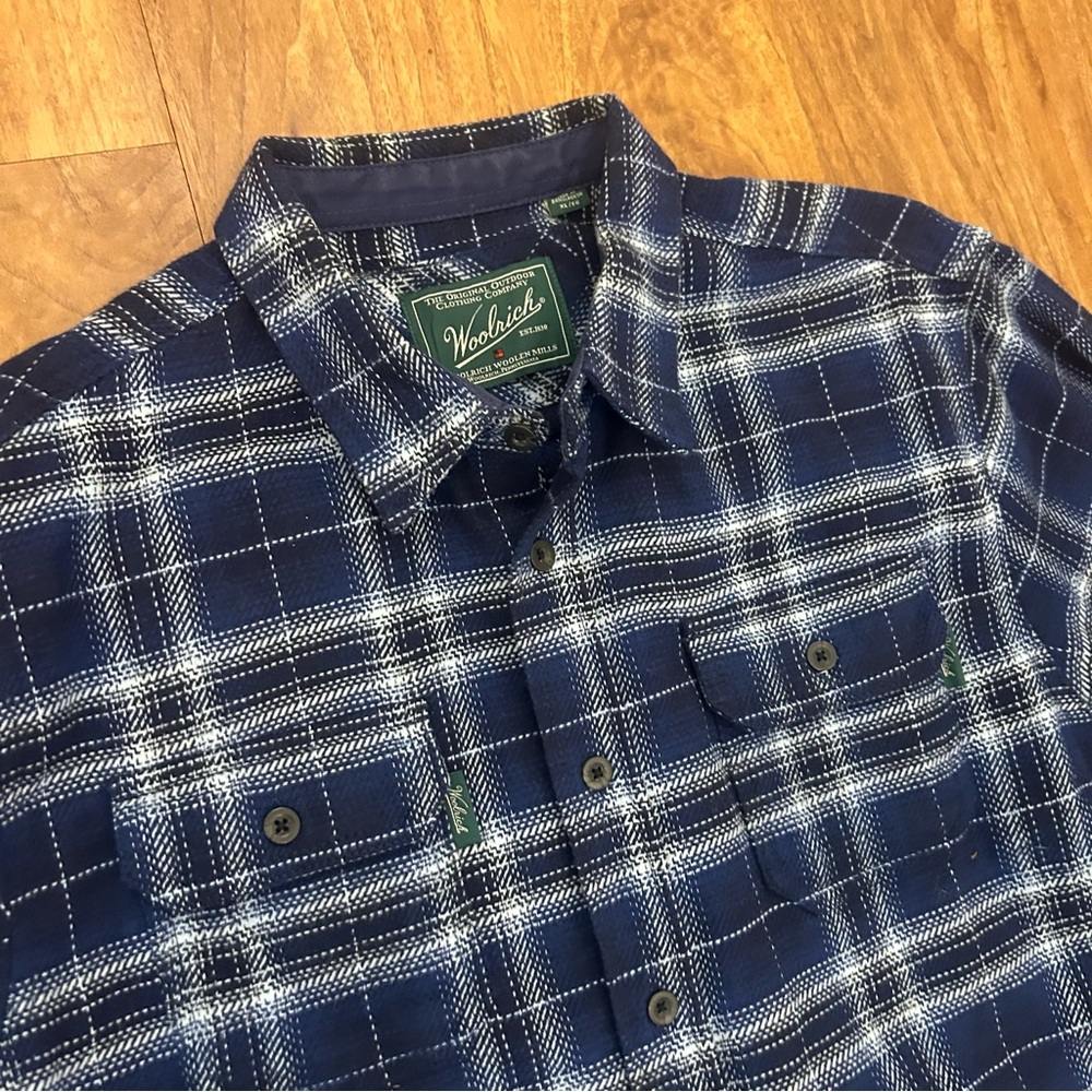Woolrich Men's Brawny Flannel Plaid Shirt.